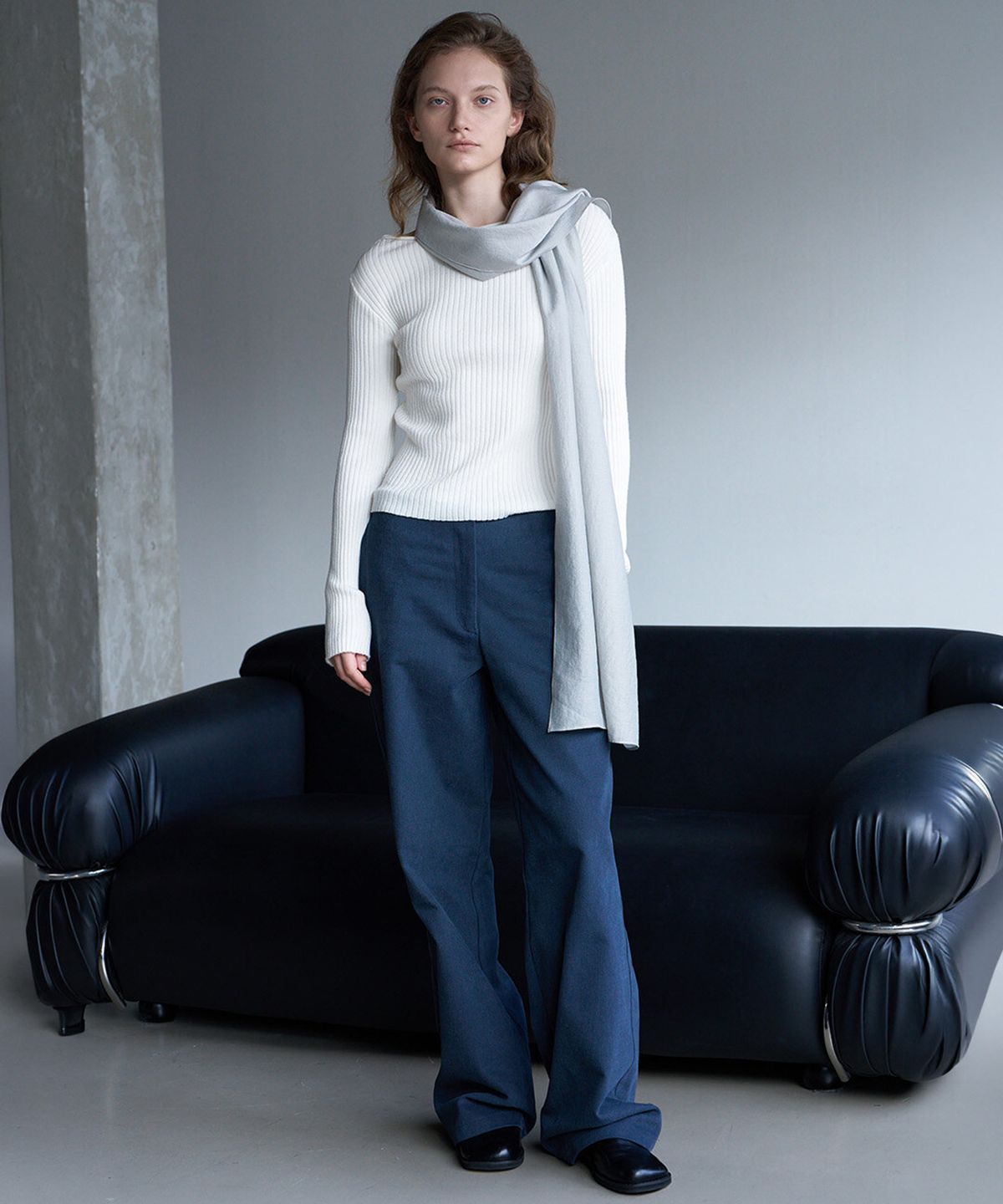 린테(LYNTE) Cottonless Pants (Deep Faded Blue)