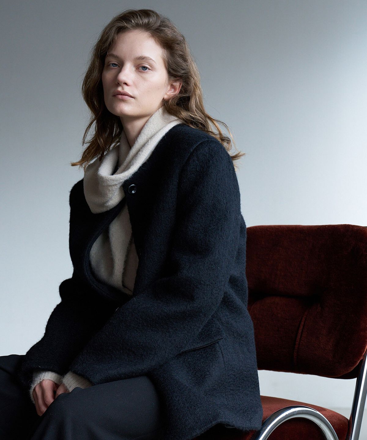 린테(LYNTE) Signature Mohair Half Coat