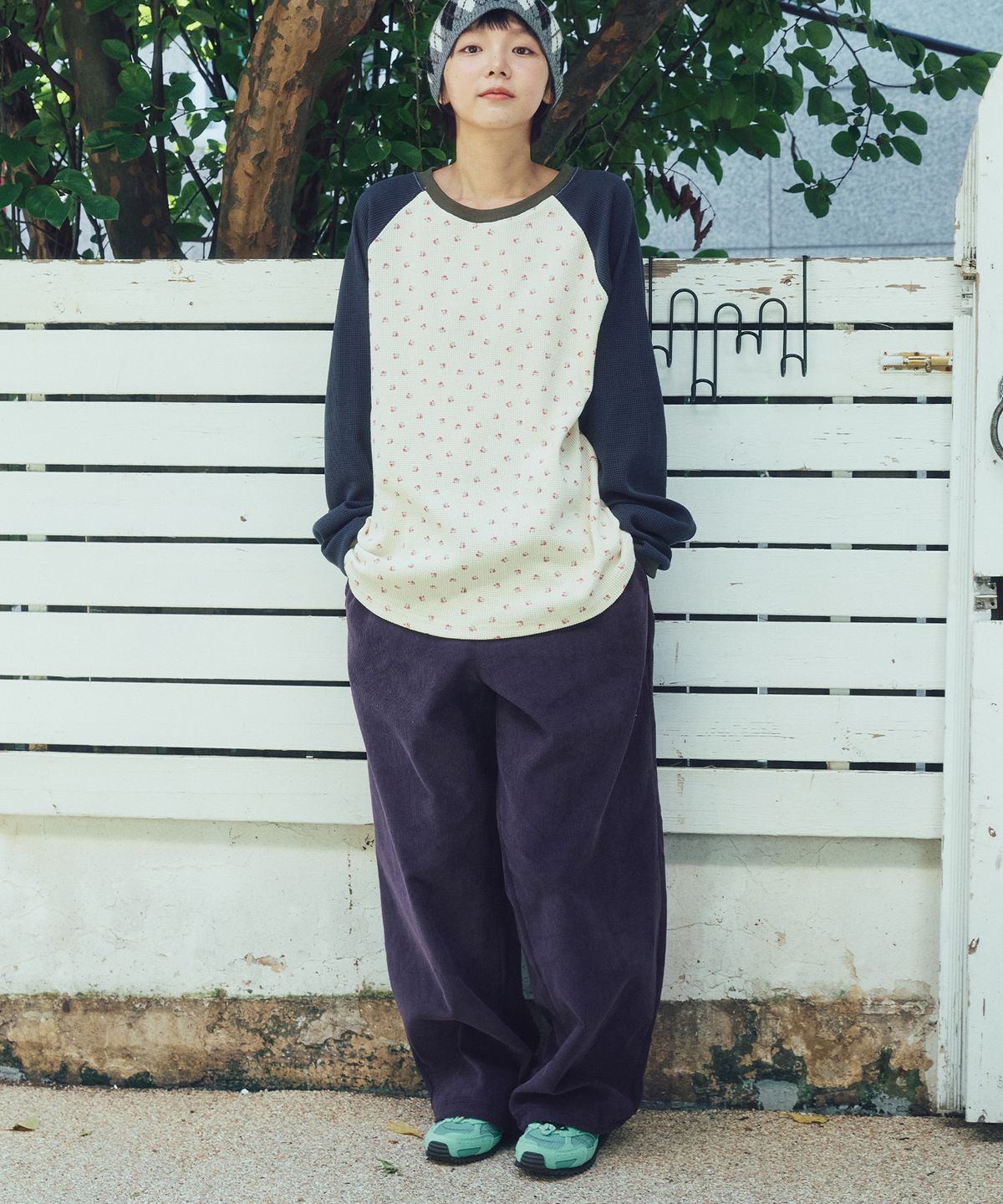 쿠키시(KOOKEESEE) 코듀로이 조거 팬츠 (빈티지 퍼플)