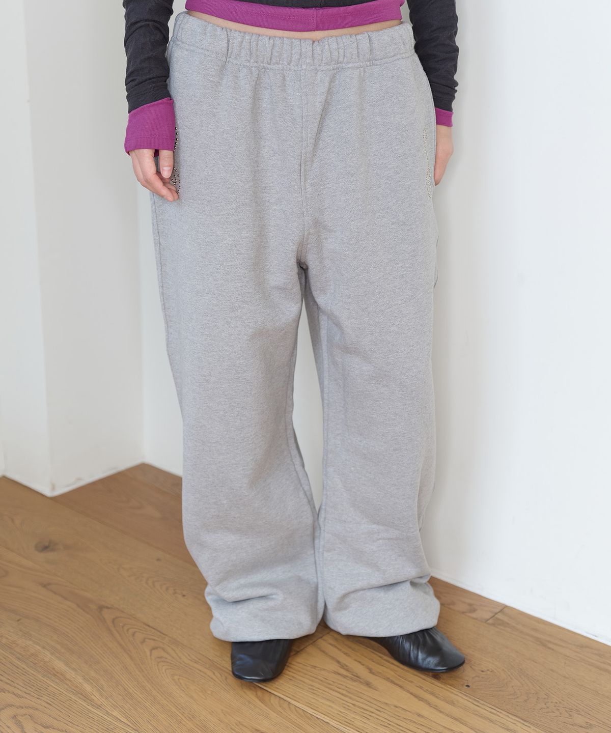 홈바디띵즈(HOMEBODY THINGS) Spiral Heavy Cotton Sweatpants (GREY)