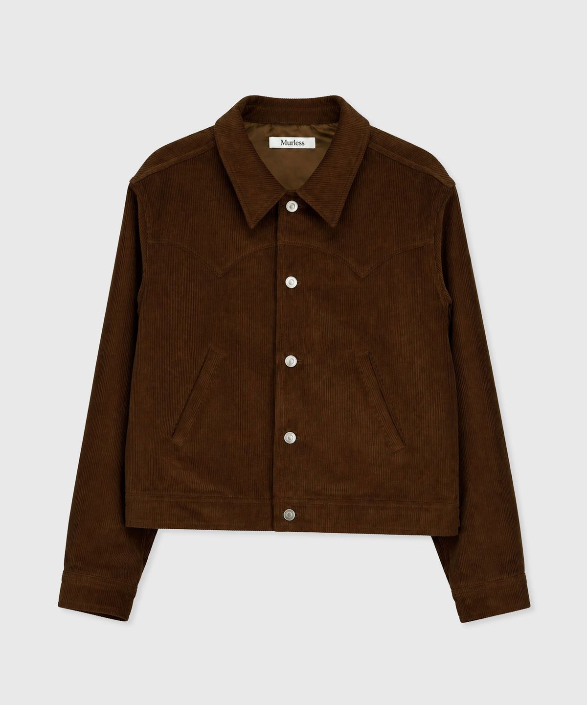 머레스(MURLESS) CORDUROY WESTERN CROP JACKET_BROWN