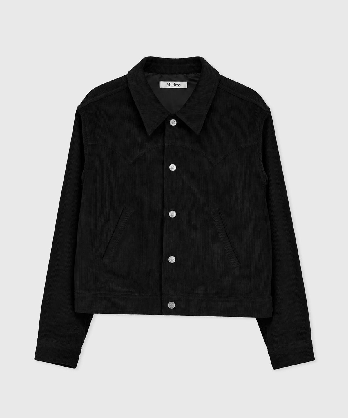 머레스(MURLESS) CORDUROY WESTERN CROP JACKET_BLACK