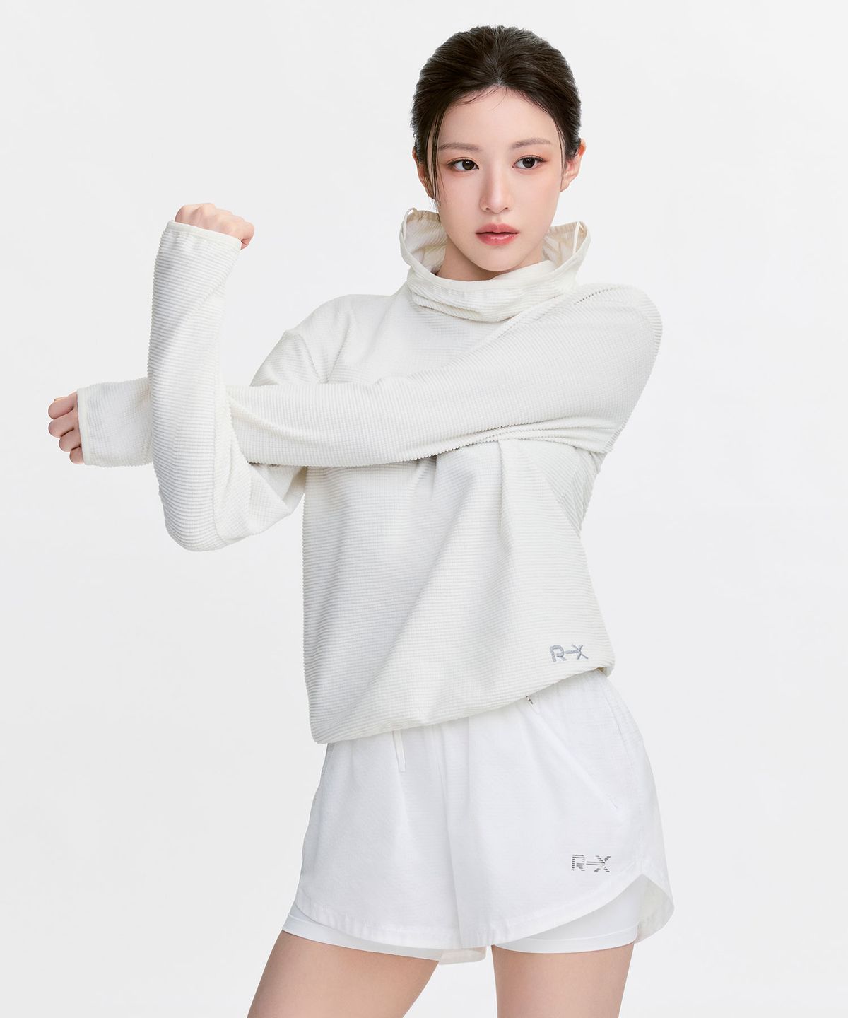 젝시믹스(XEXYMIX) RX 텍스쳐드 플리스 터틀넥 XFL4TU1001