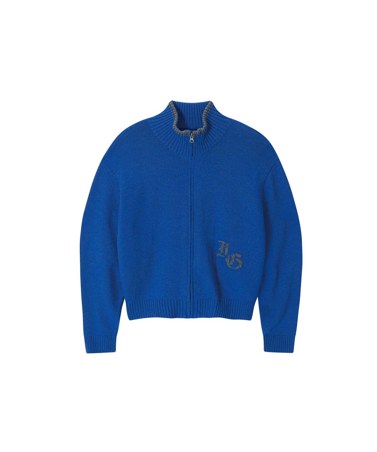 인세인개러지(INSANEGARAGE) INSANE BASIC FULL ZIP-UP KNIT_BLUE
