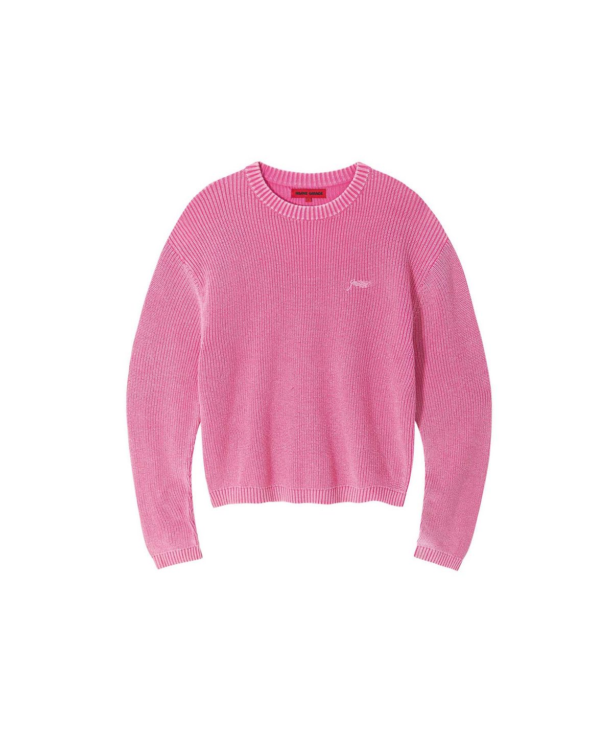 인세인개러지(INSANEGARAGE) INSANE BASIC ROUND NECK KNIT_PINK