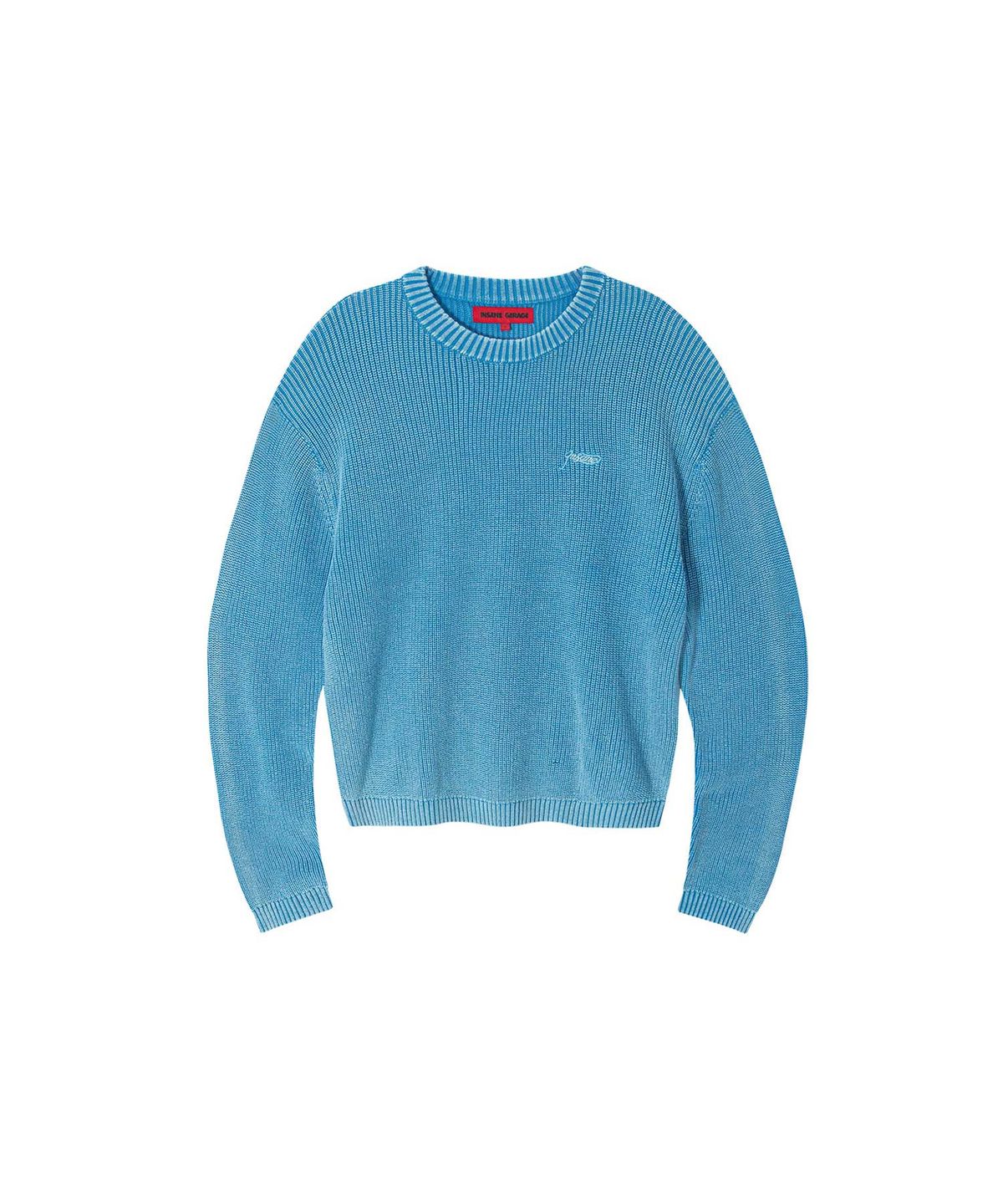 인세인개러지(INSANEGARAGE) INSANE BASIC ROUND NECK KNIT_BLUE