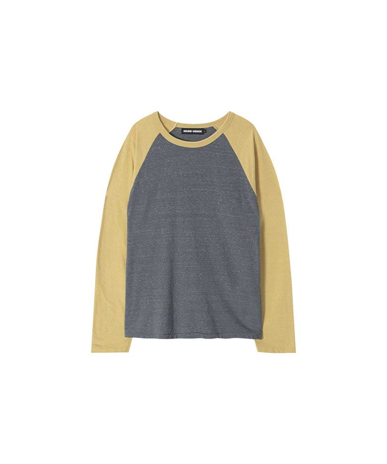 INSANE RAGLAN LONG SLV_YELLOW