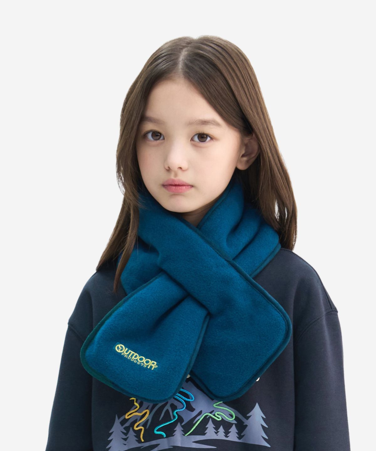 아웃도어 프로덕츠 키즈(OUTDOOR PRODUCTS KIDS) 보아 플리스 목도리 (블루 그린) OD265AAF01_BGN