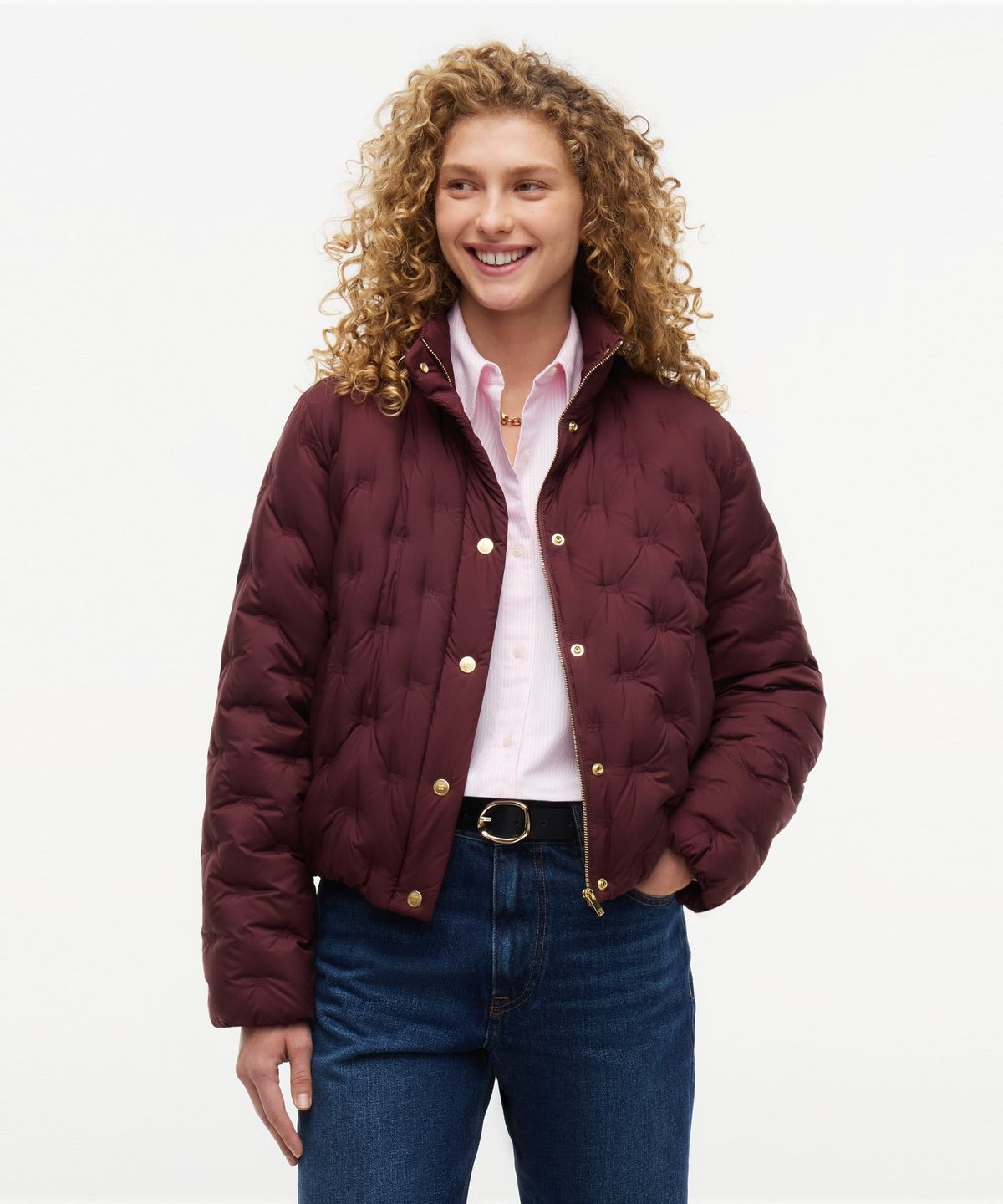 타미힐피거(TOMMY HILFIGER) 플래그 엠보 퀼팅 자켓 (T22G7QJC060WT1XIH)