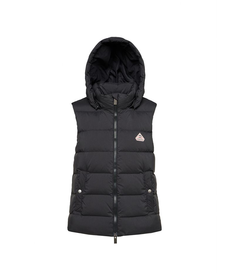 스푸트닉 베스트 (SPOUTNIC VEST) 후드 다운 베스트 - BLACK