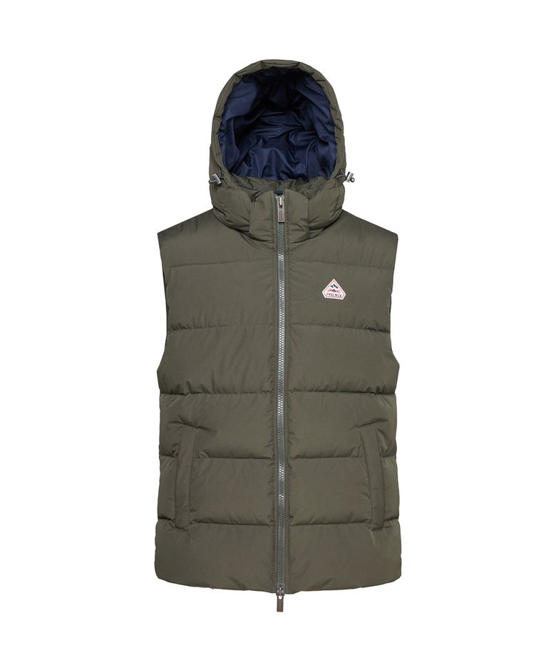 스푸트닉 미니 립스탑 베스트 (SPOUTNIC MINI RIPSTOP VEST) 후드 다운 베스트 - DEEP KHAKI