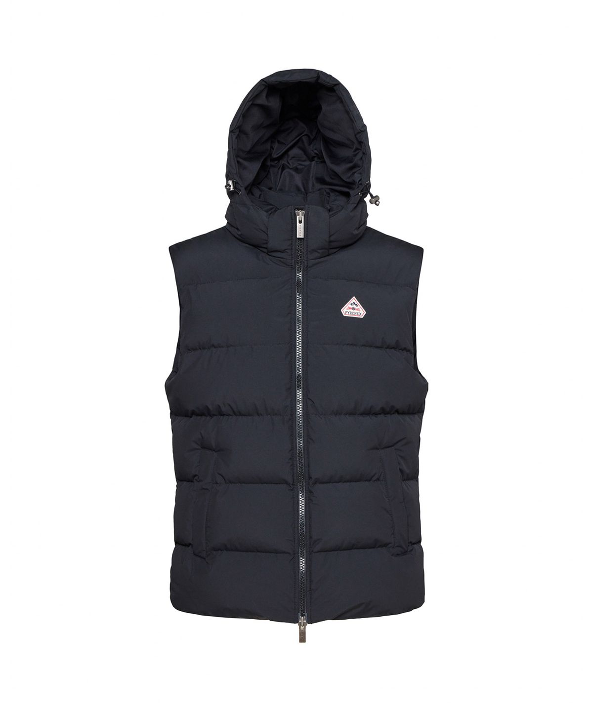 피레넥스(PYRENEX) 스푸트닉 미니 립스탑 베스트 (SPOUTNIC MINI RIPSTOP VEST) 후드 다운 베스트 - BLACK