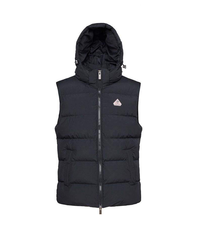 스푸트닉 미니 립스탑 베스트 (SPOUTNIC MINI RIPSTOP VEST) 후드 다운 베스트 - BLACK