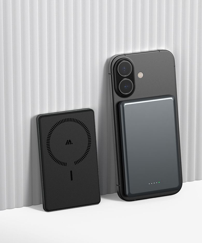 보조배터리 20W 맥세이프 초슬림 다크그레이 QI 고속충전 10000mAh