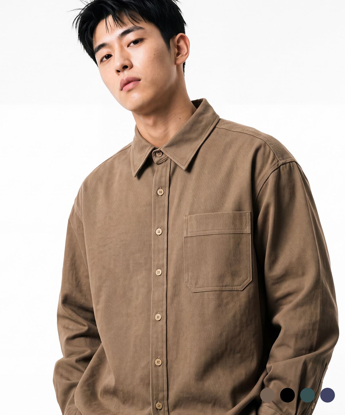 페플(FP142) 카치온 러기드 셔츠 브라운 SJLS1599