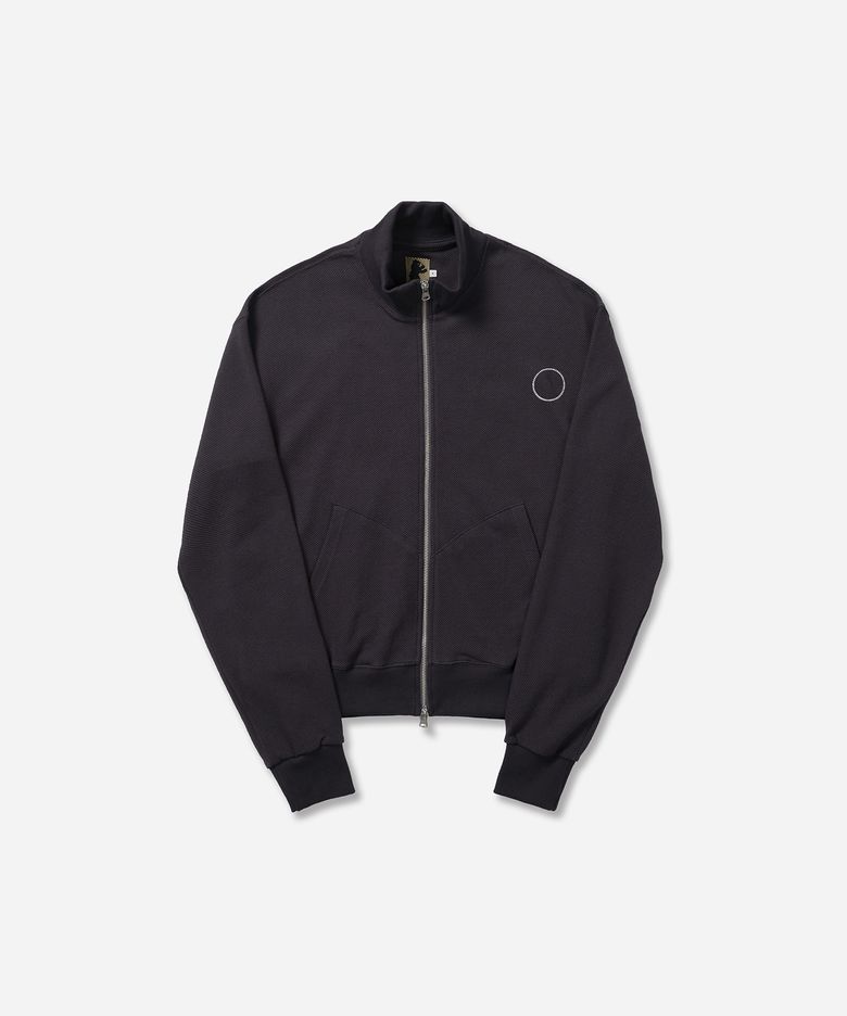 Horseshoe zip-up jacket / Purple charcoal