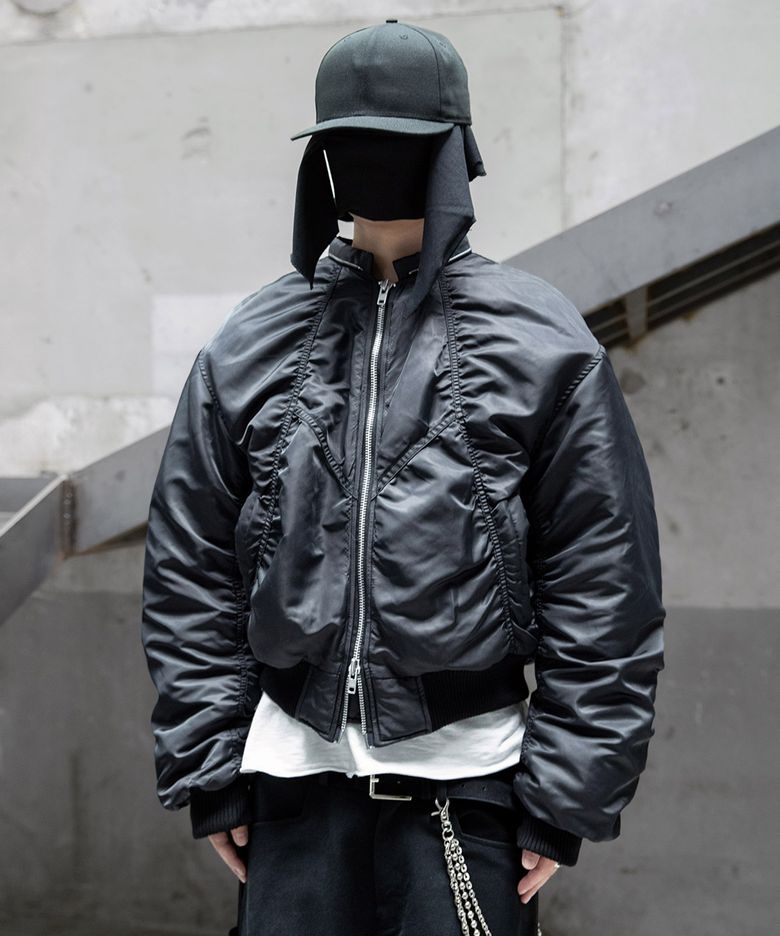컨버터블 후드 MA-1 블랙