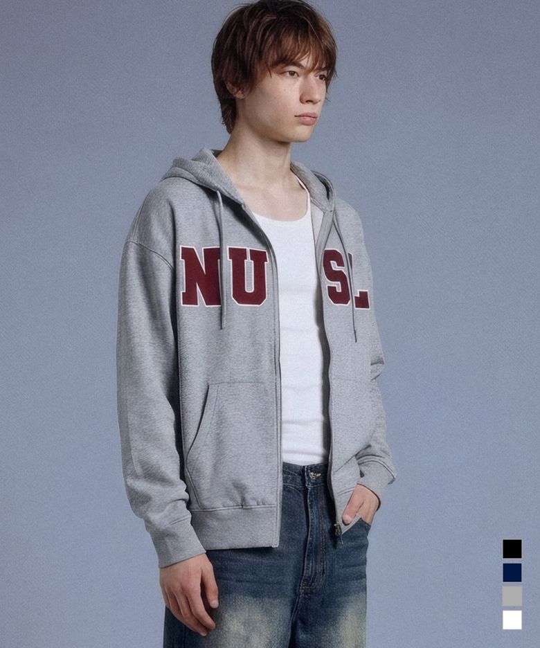 레드폰트 2way 후드집업 4color