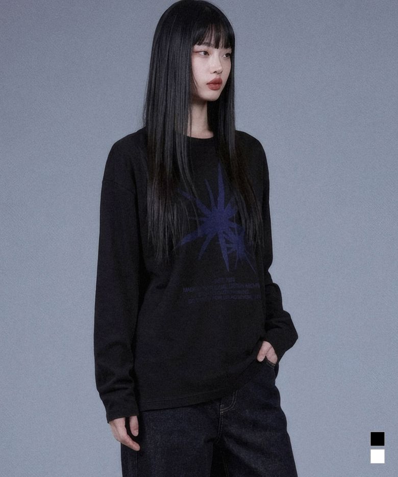 블루오버 롱 슬리브 티셔츠 2color
