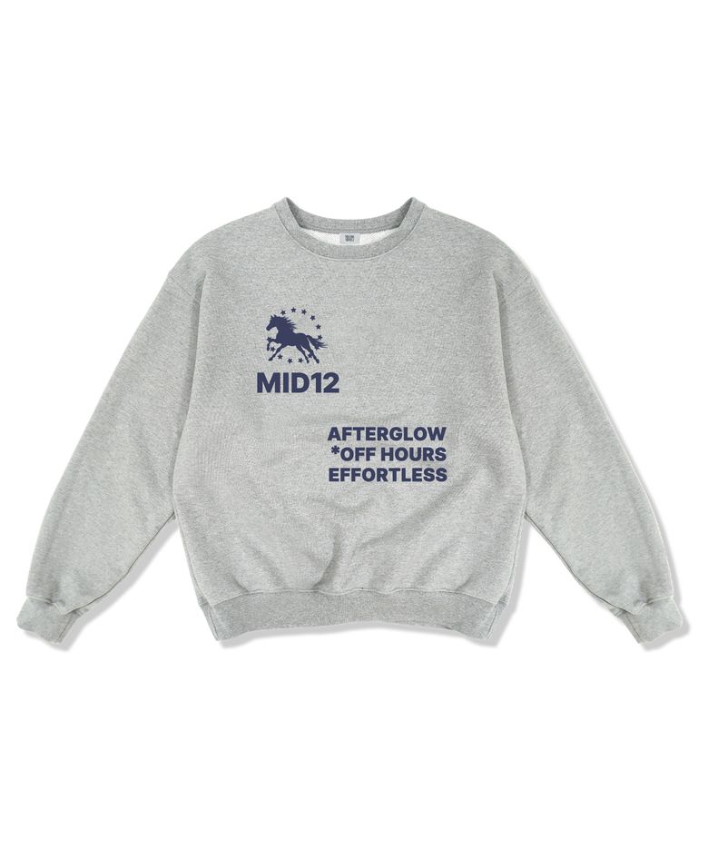 [기모선택] MID12글로우 오버핏 특양면 스웨트셔츠 4color