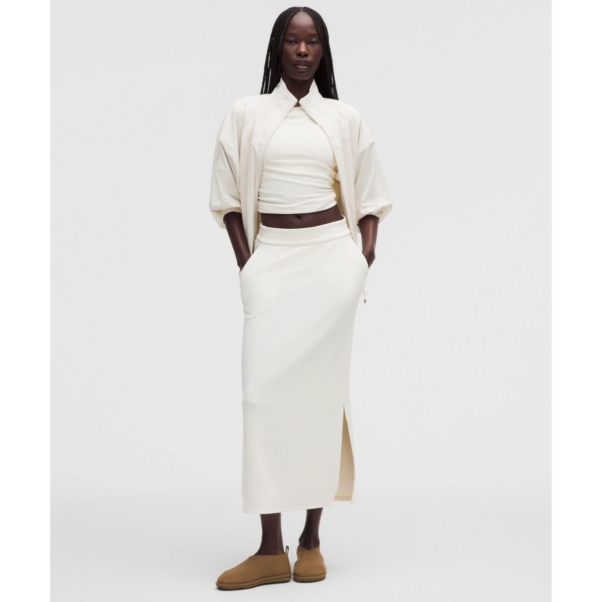 룰루레몬(LULULEMON) Softstreme 풀온 하이라이즈 맥시스커트  CABA