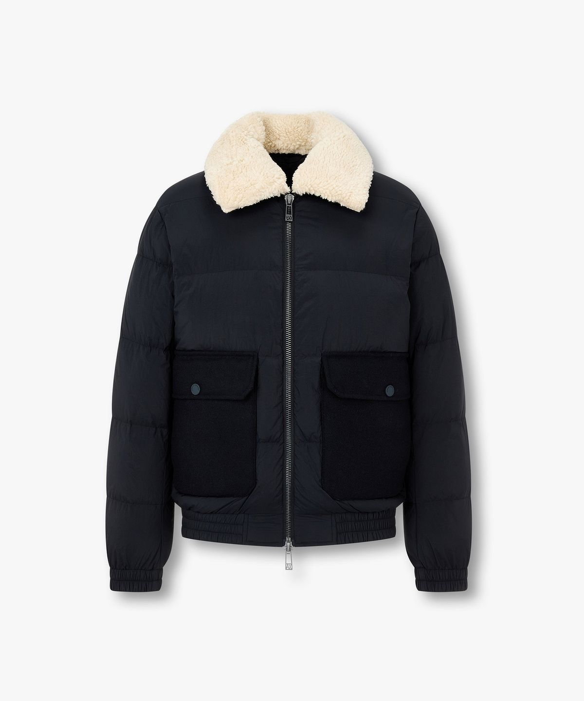 아르마니 익스체인지(ARMANI EXCHANGE) 남성 디태처블 플리스 카라 다운 자켓 _다크 네이비_A416310008