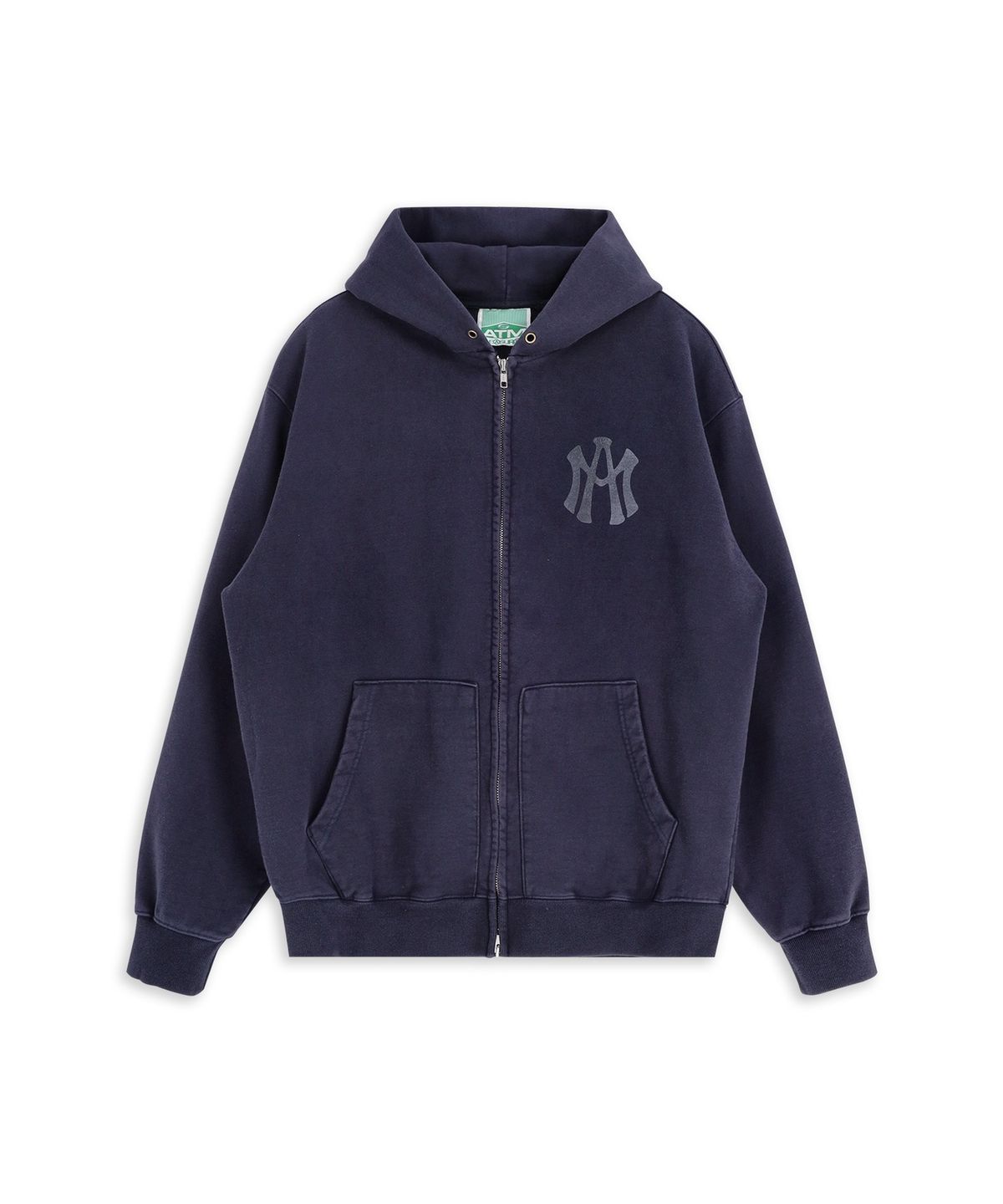 애프터매스(AFTERMATH) ATM X PLEASURES SPRITUAL WASHED HOODIE ZIP