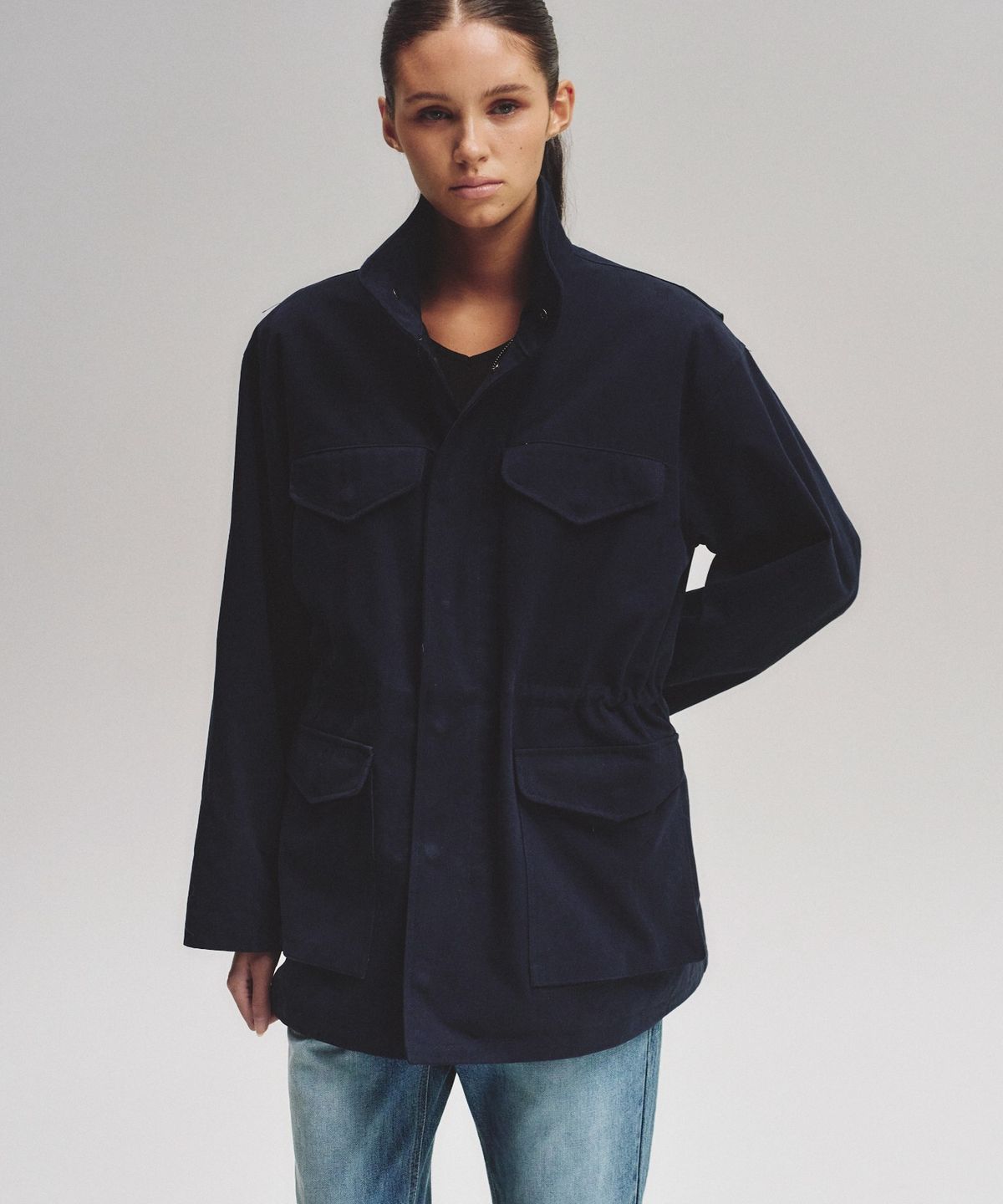 블루브릭(BLUEBRICK) Versatile field jacket (navy)