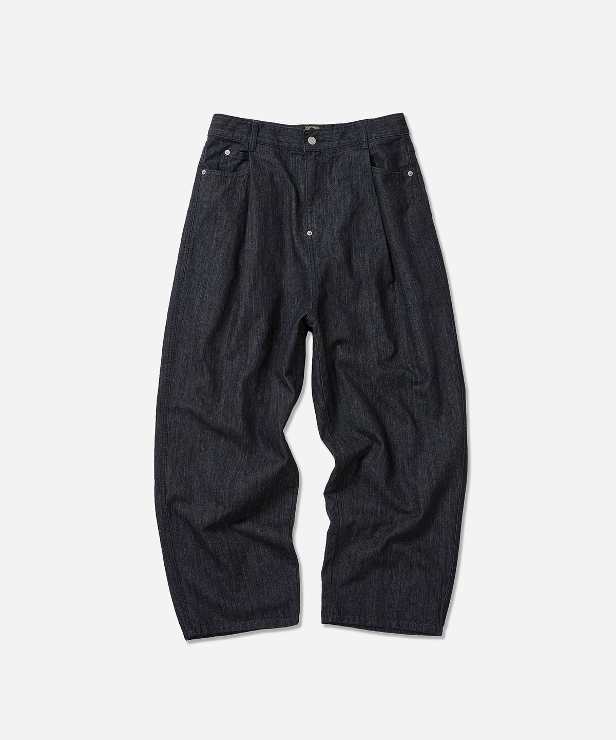 사일런트실러블(SILENTSYLLABLE) Fold back 4tuck denim pants / Indigo charcoal