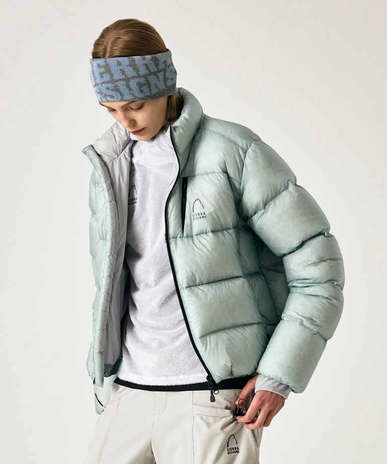 W) 뮤어 스탠드넥 구스다운 자켓 LIGHT GREY