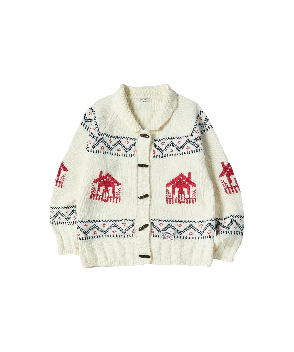 꼬모니노즈(COMONINOZ) W HOUSE NORDIC KNIT CARDIGAN [IVORY]
