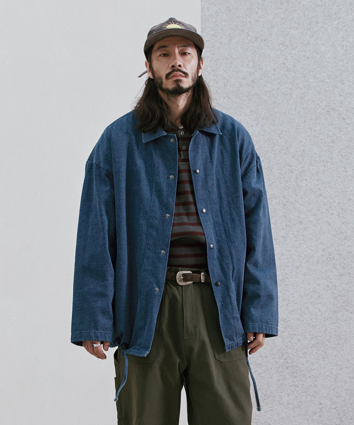 러기드하우스(RUGGED HOUSE) 데일리에센셜 스트링 자켓 인디고