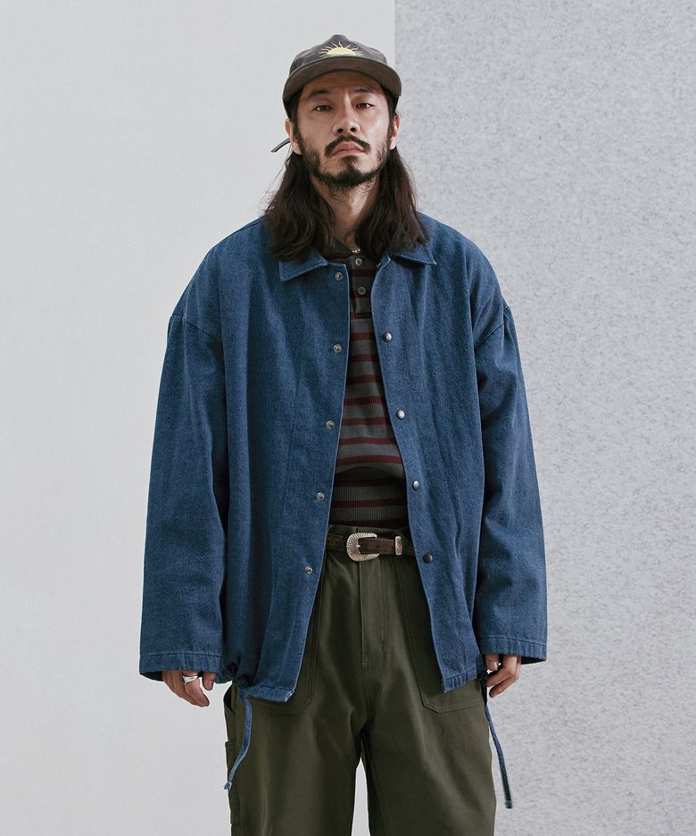 데일리에센셜 스트링 자켓 인디고