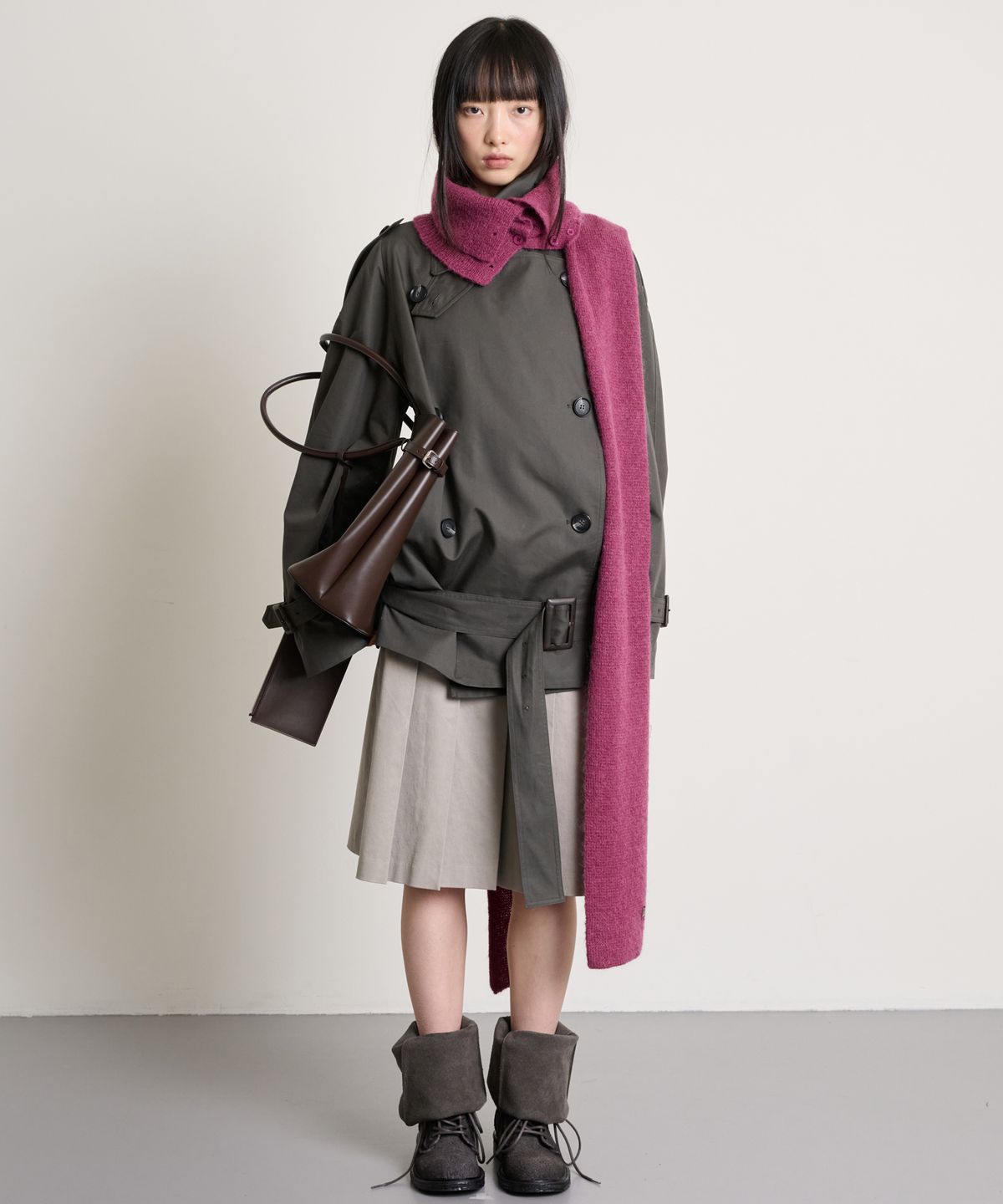 더애틋(THE AÉTUT) Low Belted Trench Coat_Brown
