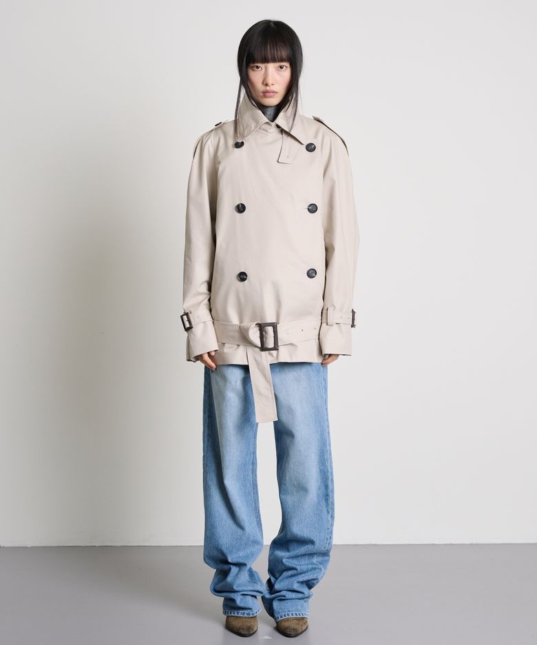 Low Belted Trench Coat_Beige