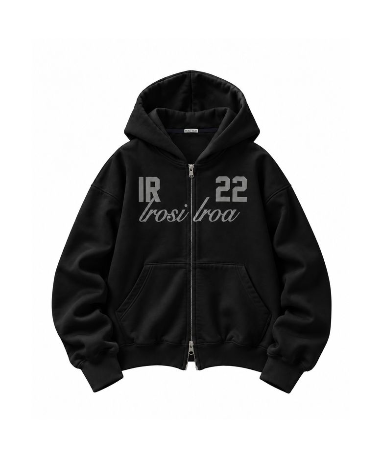 IR 22 Hoodie Zip-up (Black)