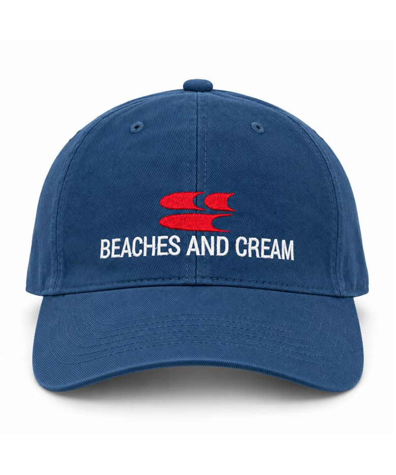 Surf Symbol Washing Ball cap-steel blue