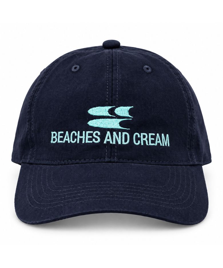 Surf Symbol Washing Ball cap-navy