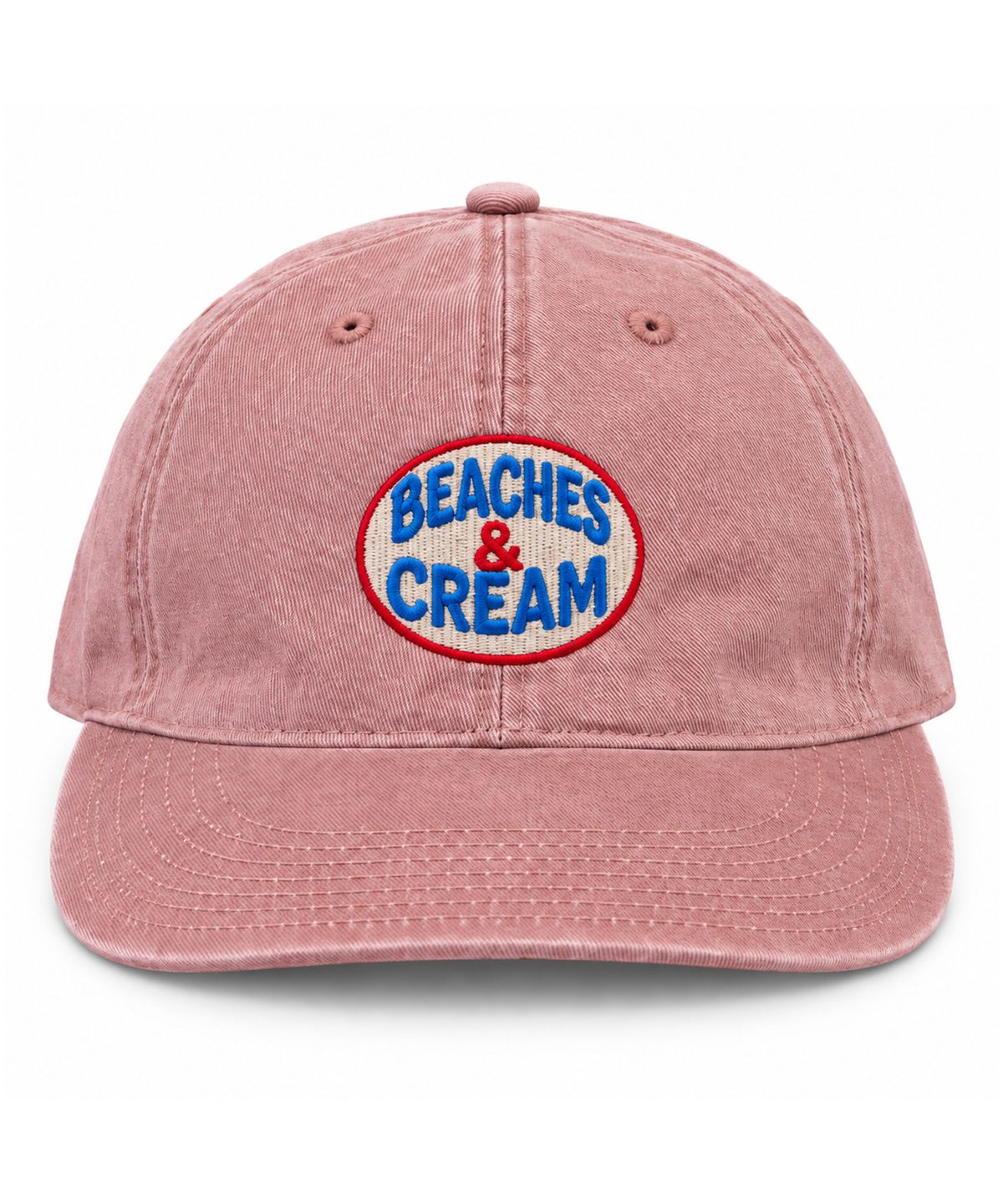 비치스앤크림(BEACHESANDCREAM) Heritage Oval Plat-Ball cap-pink
