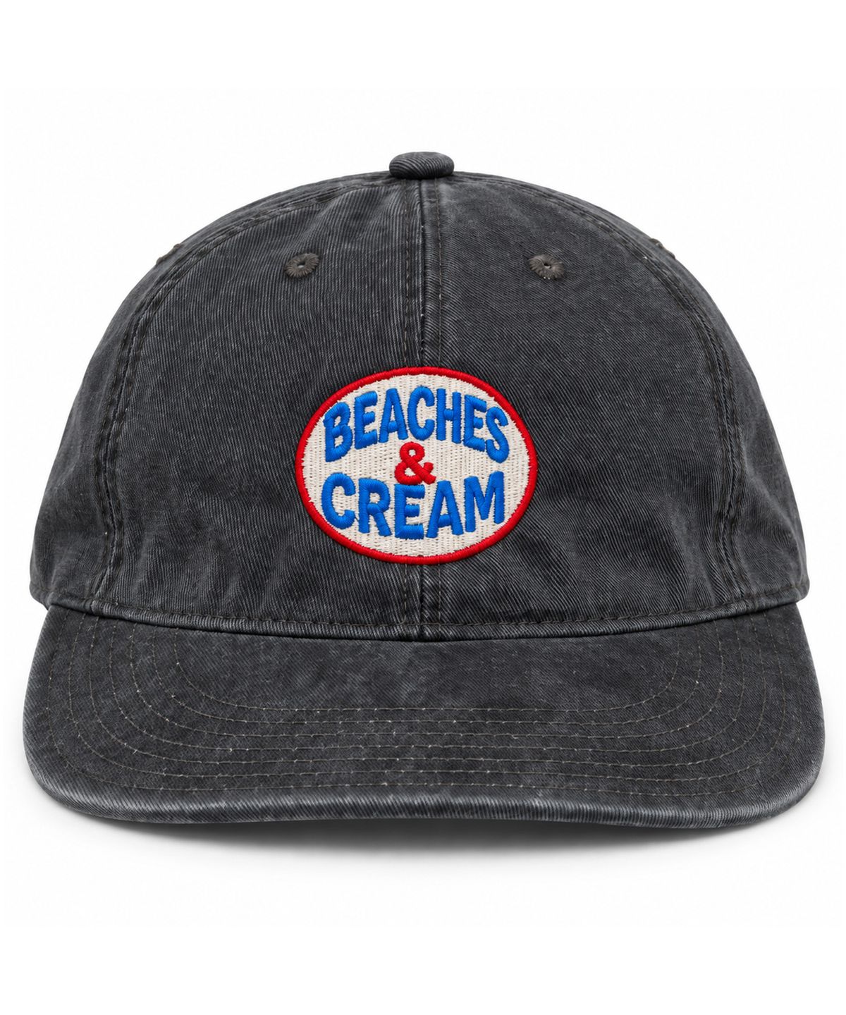 비치스앤크림(BEACHESANDCREAM) Heritage Oval Plat-Ball cap-charcoal