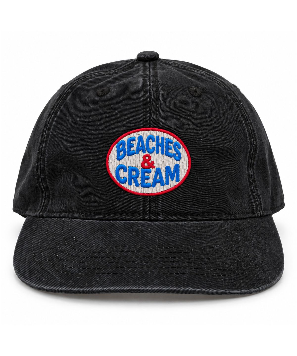 비치스앤크림(BEACHESANDCREAM) Heritage Oval Plat-Ball cap-black