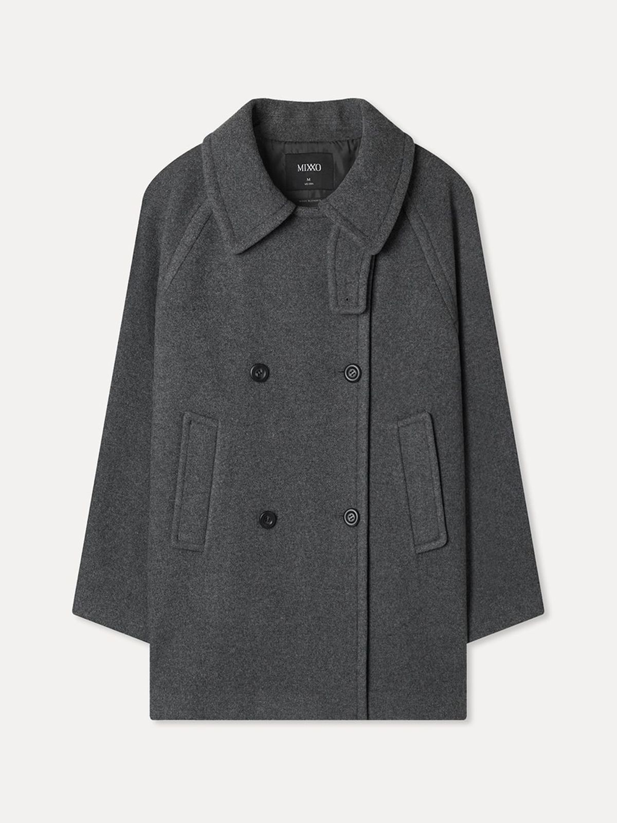 미쏘(MIXXO) 울블렌디드 더블 하프코트_MIWJHGV12B