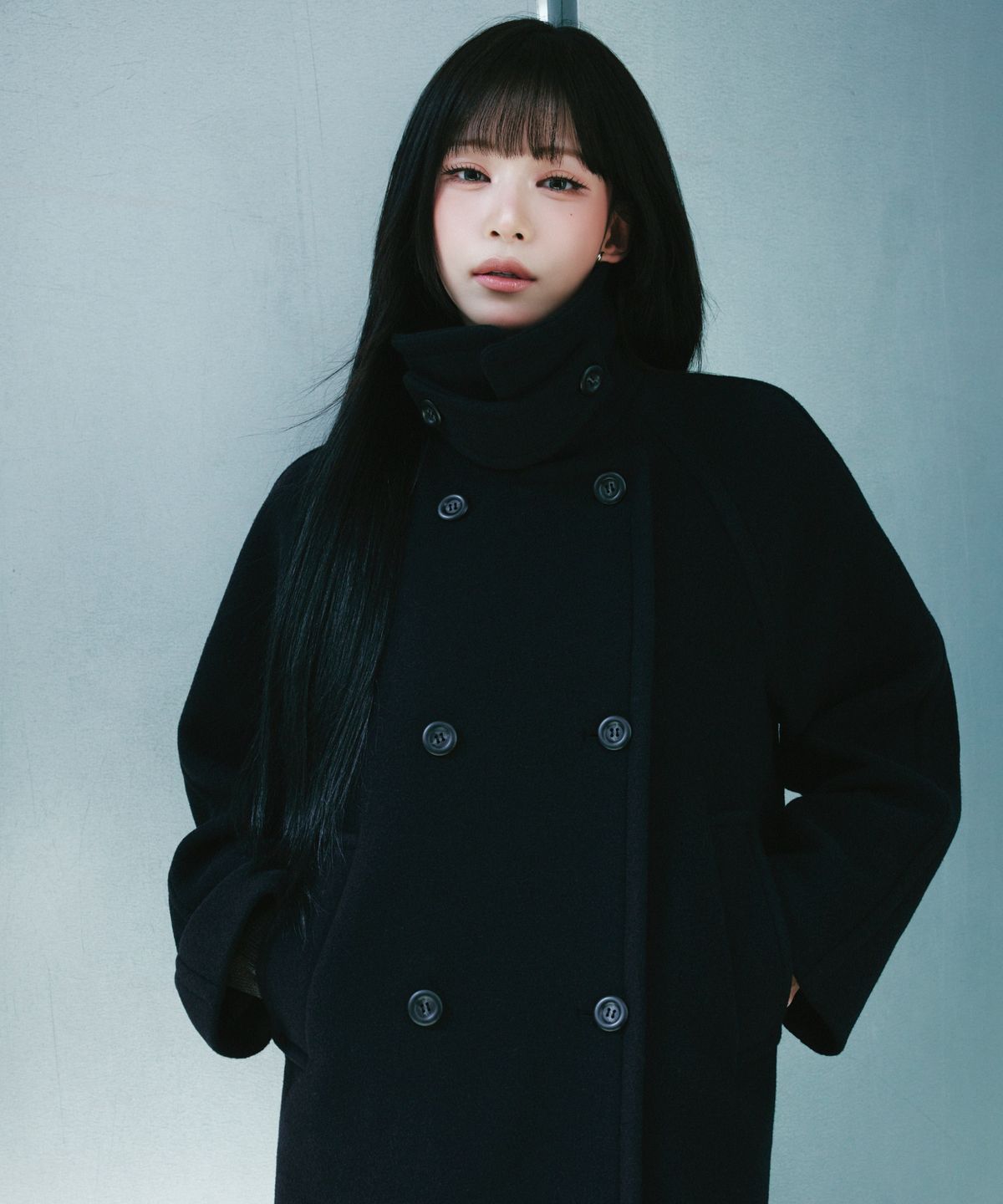 미쏘(MIXXO) 울블렌디드 더블 하프코트_MIWJHGV12B