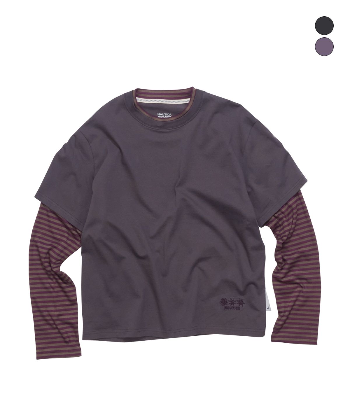 노티카(NAUTICA) 오션 토템 레이어드 롱슬리브 티셔츠(2colors) NTL6126