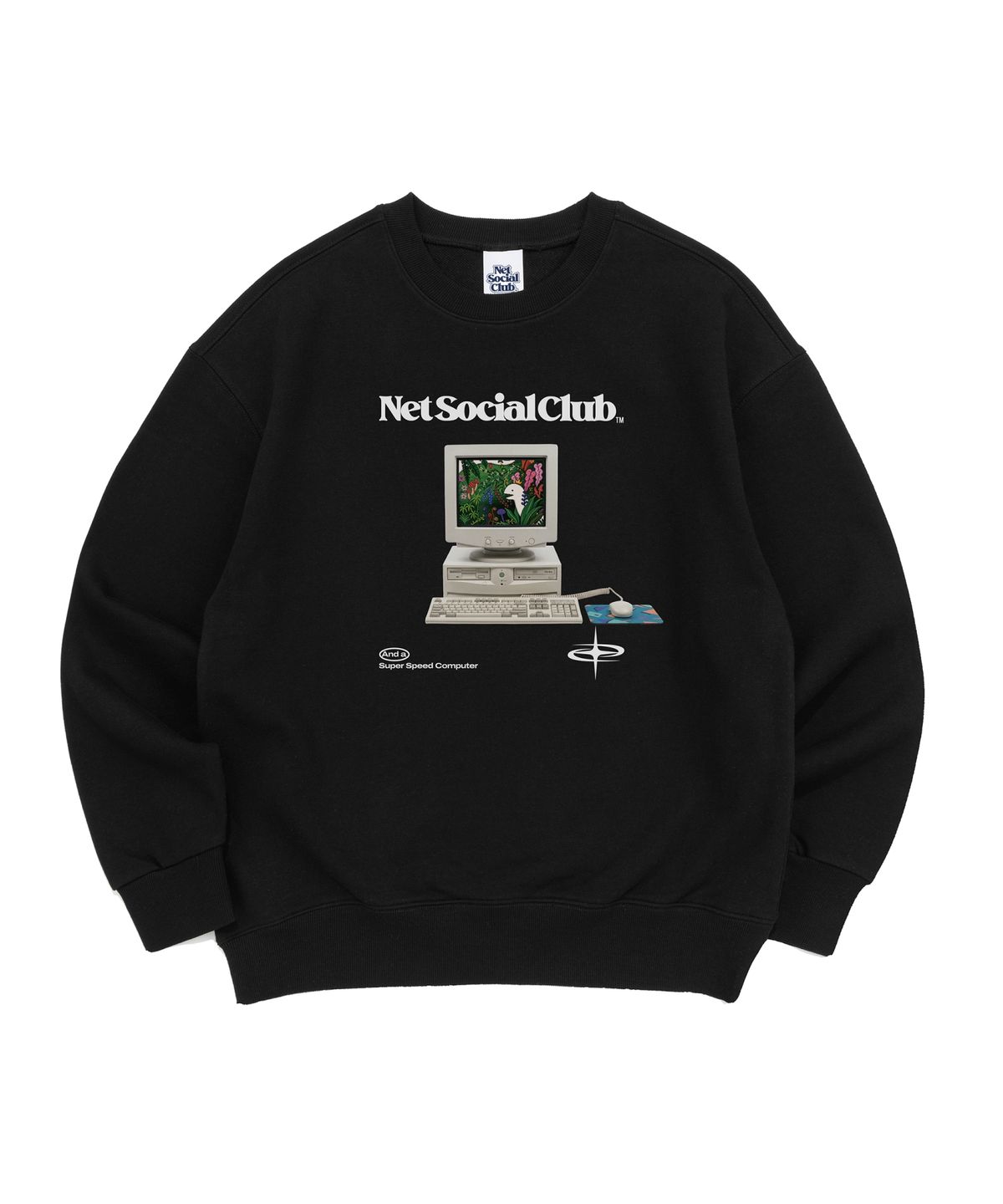 넷소셜클럽(NET SOCIAL CLUB) [기모선택] 종말의 뱀 넷스케이프 메모리 맨투맨 (블랙)