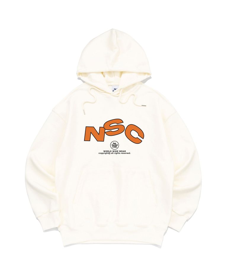 NSC 로고 그래픽 후드 티셔츠 (아이보리)