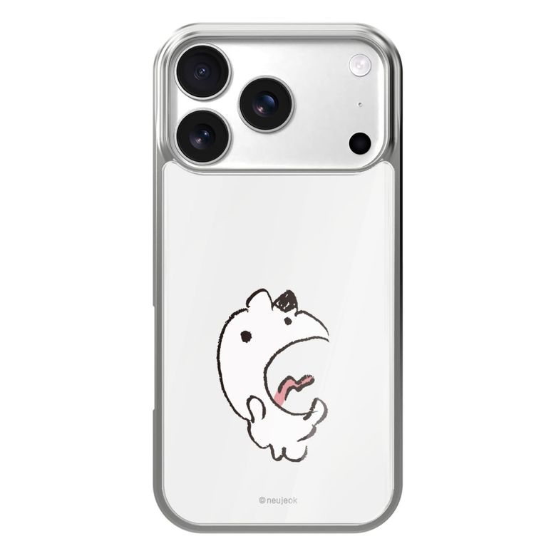 아이폰18 17 16 프로 갤럭시 S26 S25 맥세이프 케이스 실버 프레임 아아악 냥이