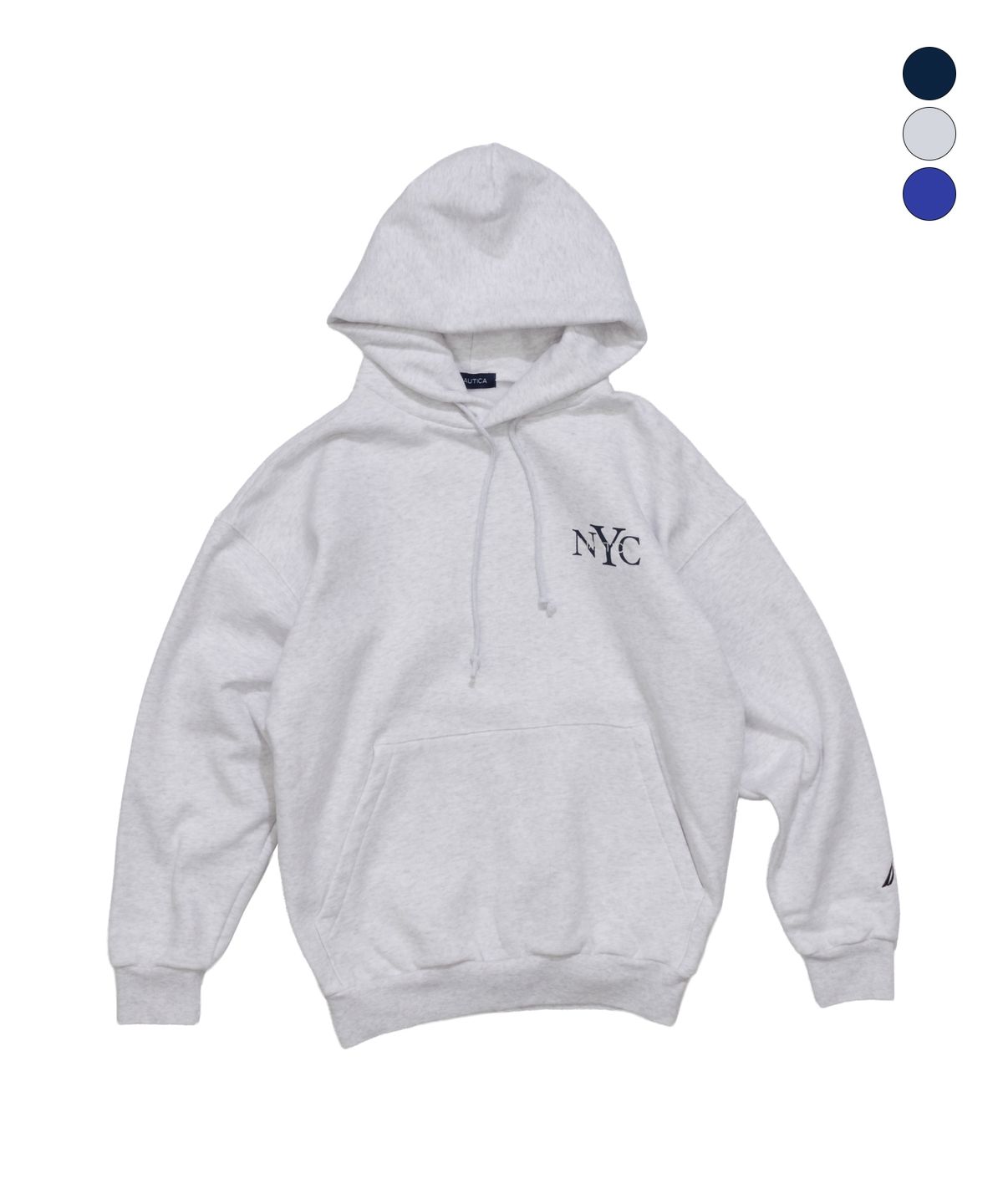 노티카(NAUTICA) NYC 로고 풀오버 후디(기모)(3colors) JHD6196