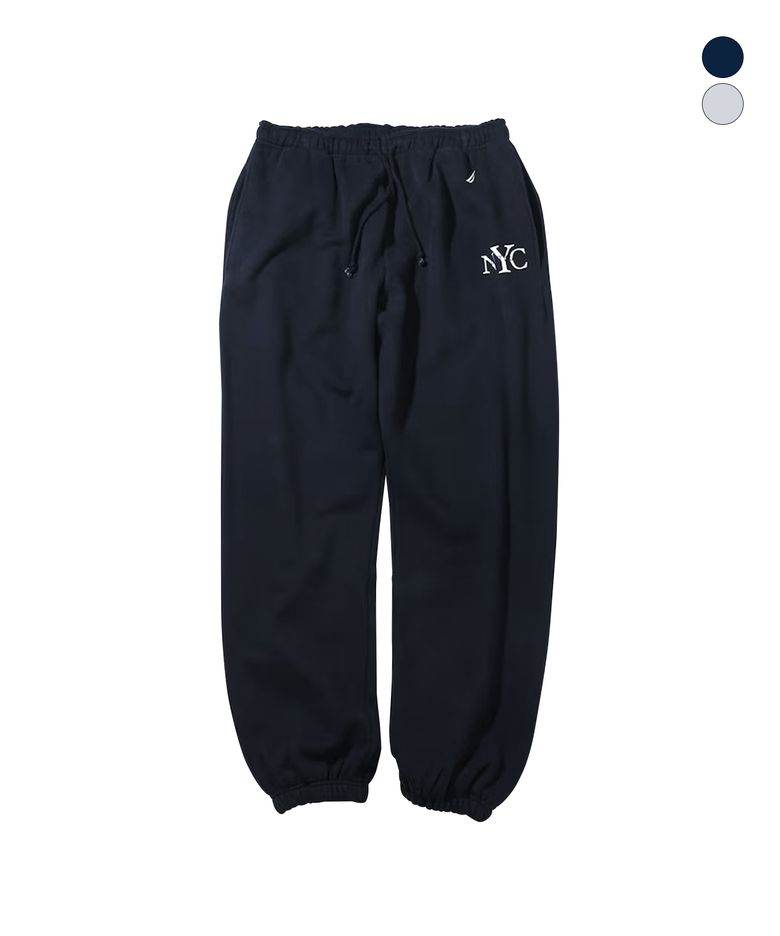 NYC 로고 스웨트팬츠(기모)(2colors) JPL6216