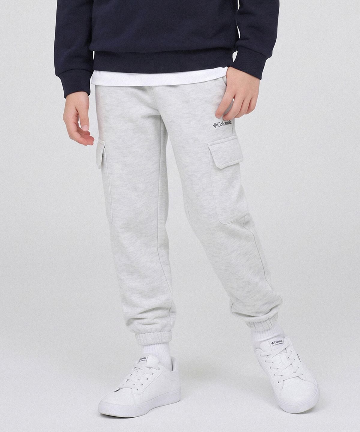 컬럼비아 키즈(COLUMBIA KIDS) 키즈 기모 카고 팬츠_멜란지그레이 (C54-YKD806)